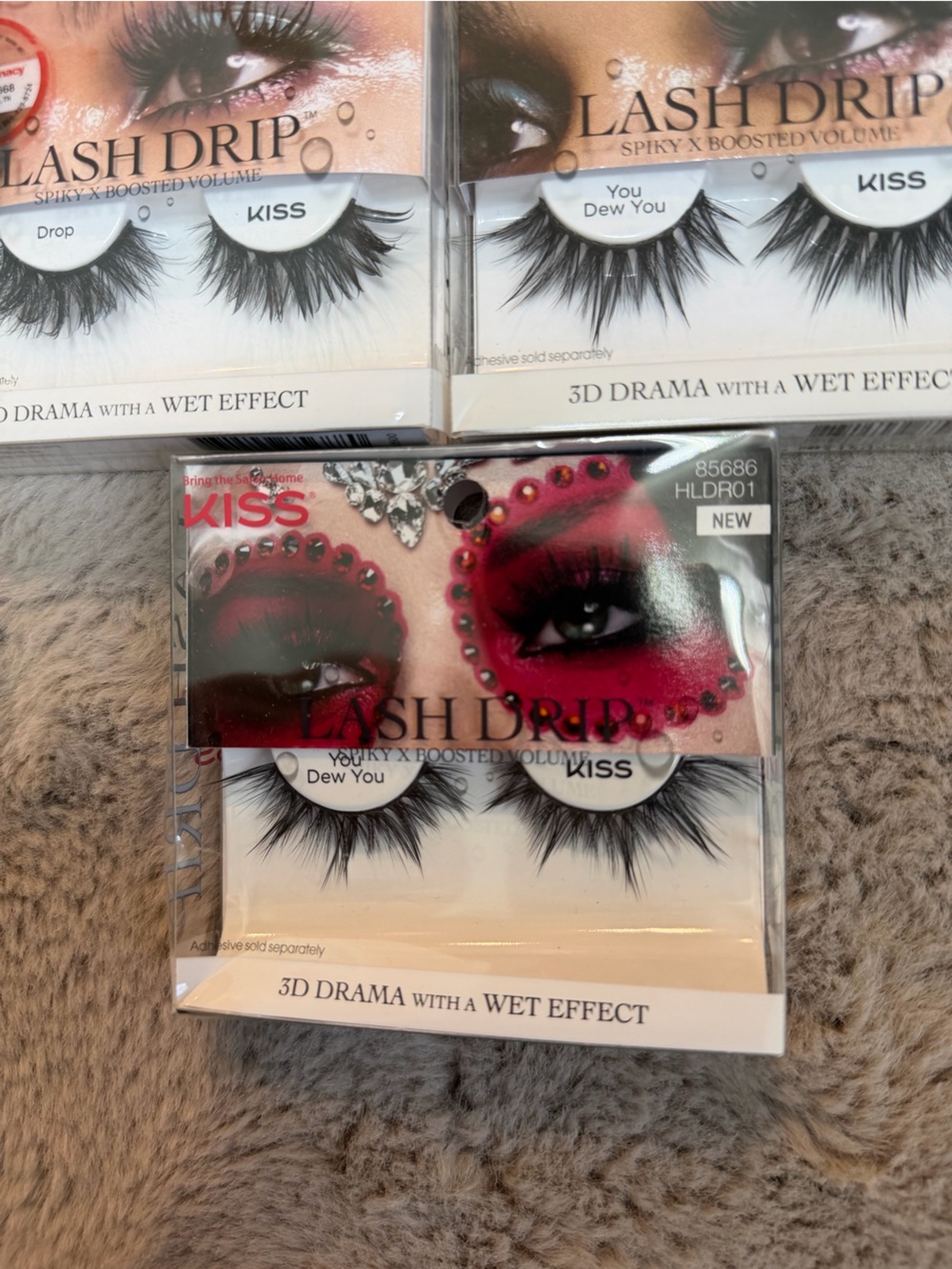 Lot of 3 Kiss Lash Drip Eye Lash 3D Effect With A Wet Drama - New In Packaging - Picture 4 of 8